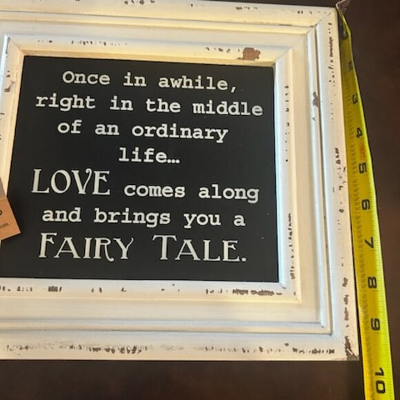 NWT Once in Awhile Distressed Farmhouse Style Wall Art Inspirational Home Decor - Picture 4 of 9